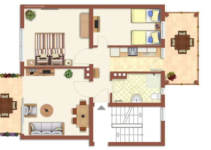 아파트 Strandblick 샬베우츠